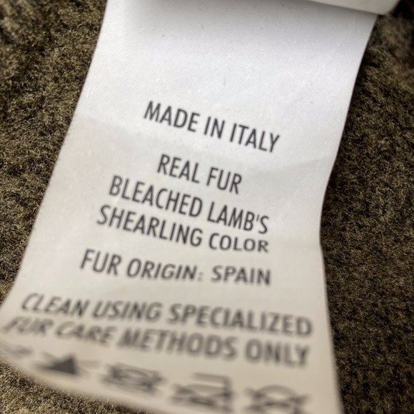 100% Authentic Salvatore Ferragamo Men's Lamb's Shearling Brown Jacket sz50 - Picture 16 of 16